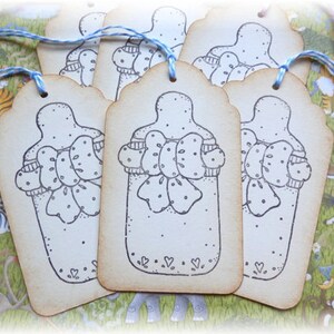 Baby Tags Baby Bottle Baby Shower Gift/Hang Tags 8 image 2