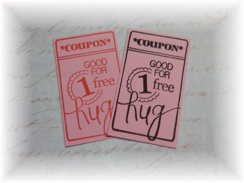 Kisses and Hugs Tickets Coupons Party favors 10 Etsy