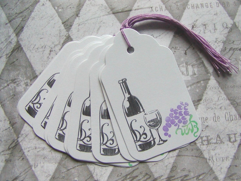 Wine Lover's Tags Gift / Hang / Drink Label Tags 10 image 2