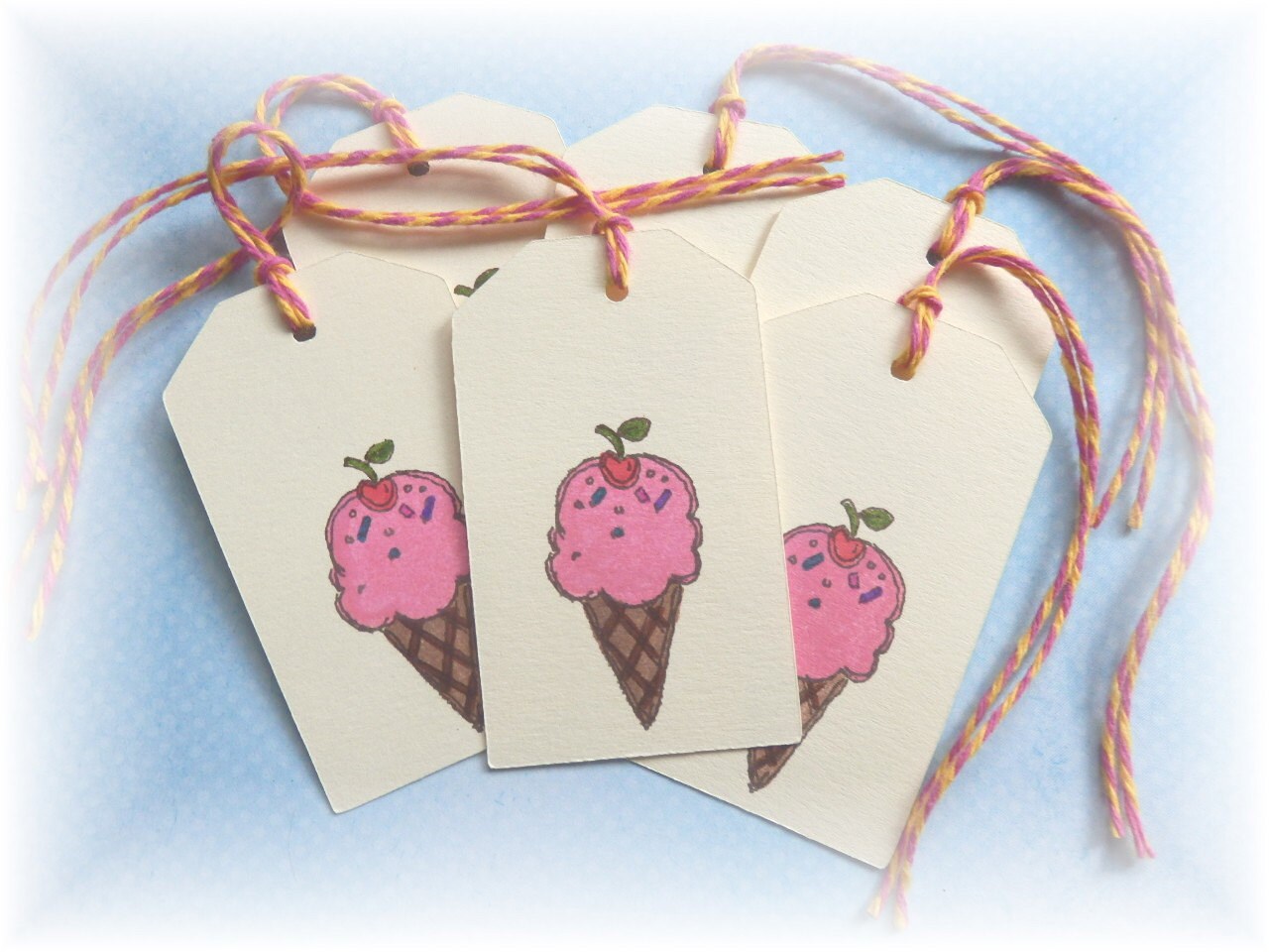 Ice Cream Cone Ice cream scoop gift/hang Tags 8 Etsy