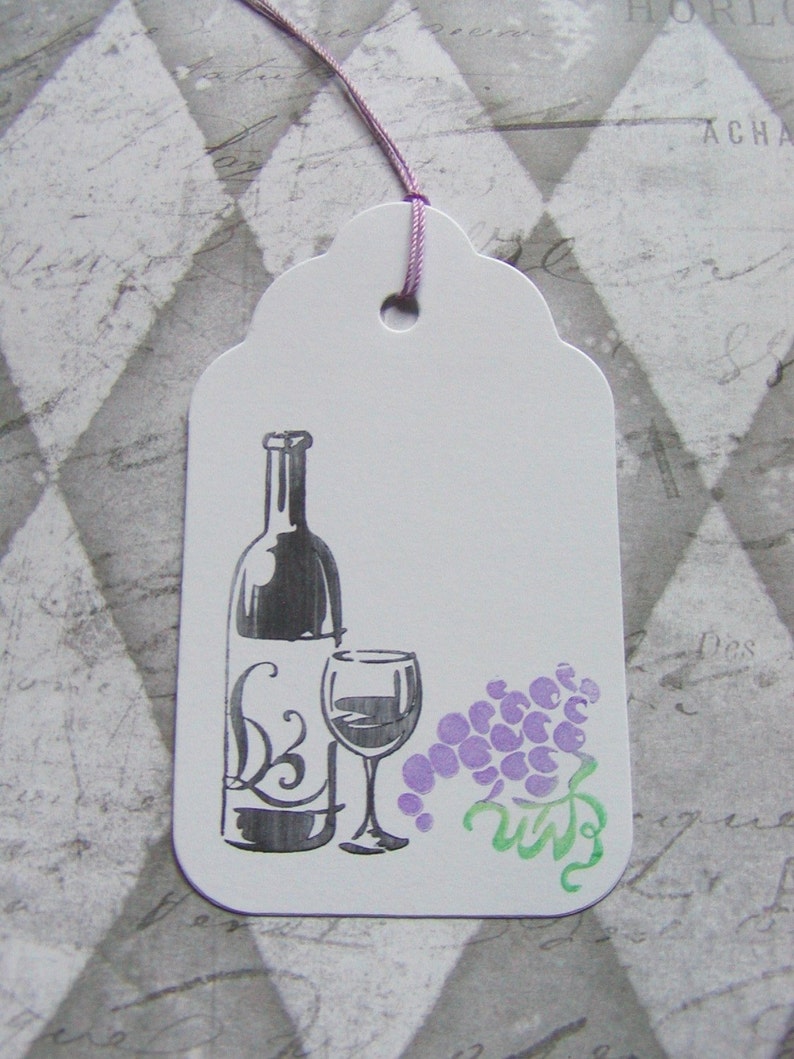 Wine Lover's Tags Gift / Hang / Drink Label Tags 10 image 4