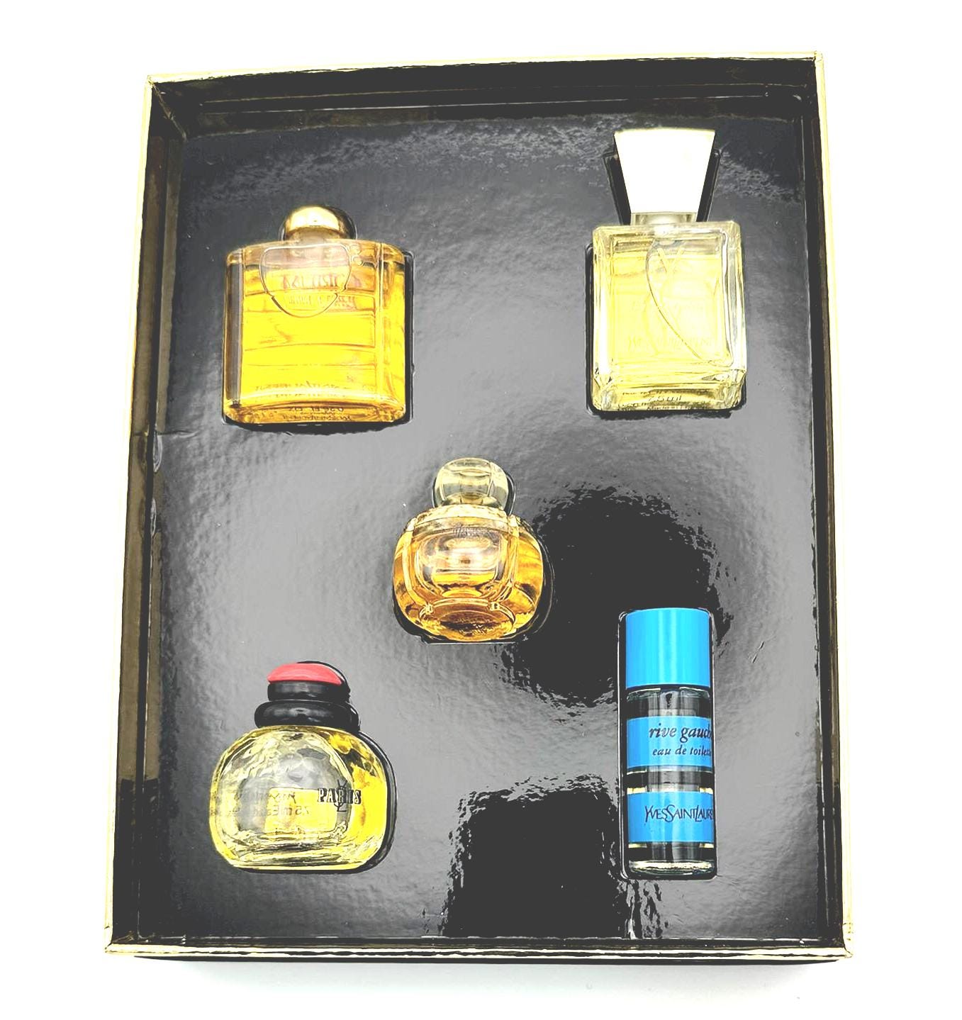 Vintage Yves Saint Laurent Miniature Perfume Set: Opium, Y, Paris