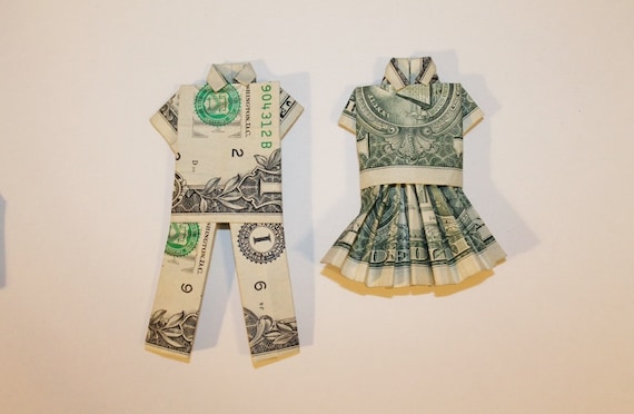 money origami clothes dollar shirt and pants or skirt and blouse choose one or both origami shirt and pants