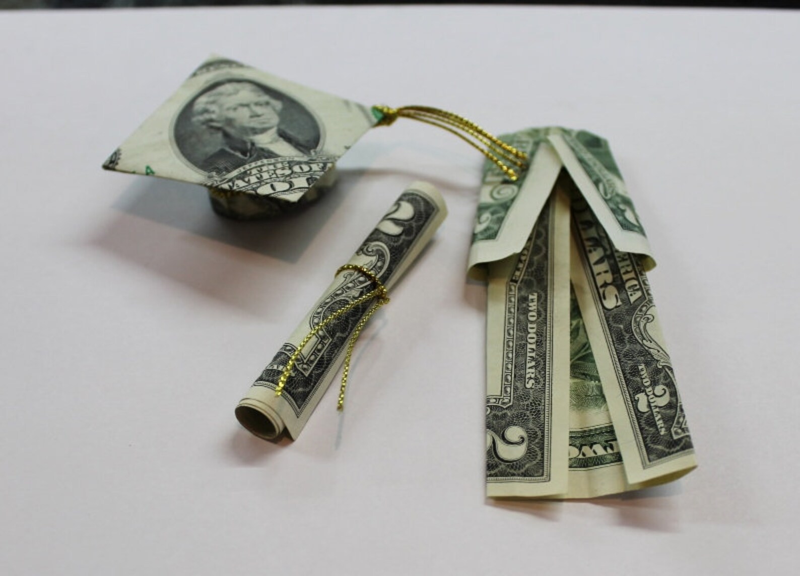 Money Origami Graduation Cap Robe and Diploma Choose Your Etsy
