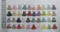 Paper origami dresses 2 1/2 inches tall - choose color scheme and quantity