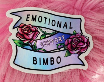 Sticker: emotional support bimbo