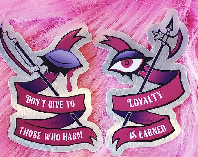 Sticker set: Loyalty and harm