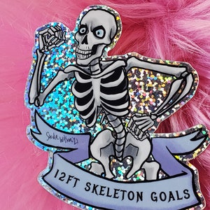 Sticker: 12ft skeleton goals
