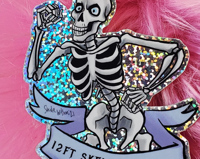 Sticker: 12ft skeleton goals