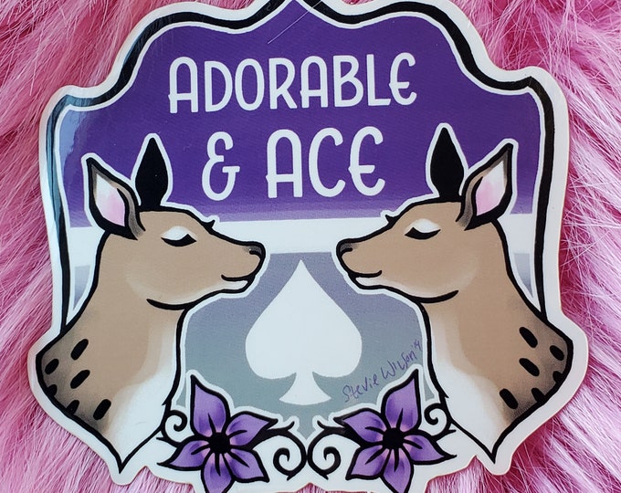 Sticker: adorable and ace