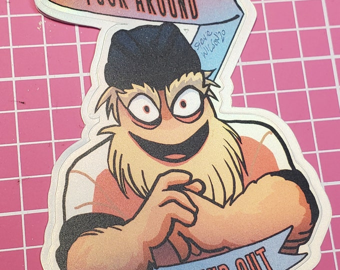 Sticker: gritty