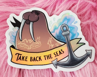 Sticker: take back the sea