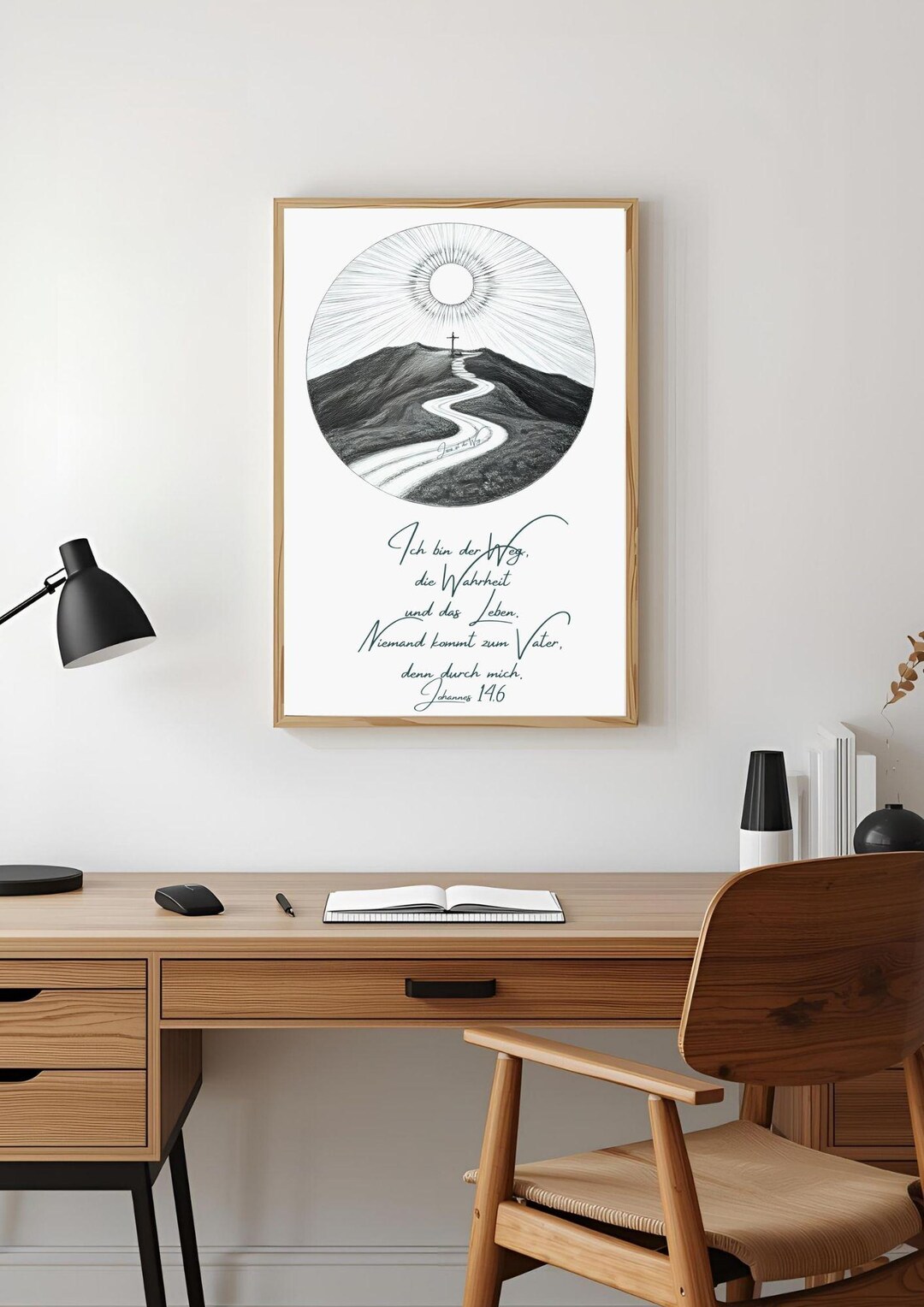 Bible Verse Poster John 14:6 | "i Am the Way" | Christian Wall Art ...