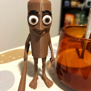 Tung Tung Tung Sahur Figure | Brain Rot Decor | Weirdcore 3D Printed Art Toy