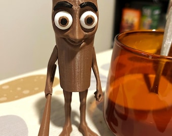 Tung Tung Sahur-figuur: Weirdcore 3D-geprint kunstspeelgoed