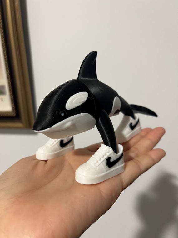 RARE FIND 3D Printed Orcalero Orcala Meme Figurine TikTok Italian Brain Rot Orca