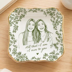 Benutzerdefinierte Foto Ringschale, Foto Schmuckschale, Abschluss Ringschale, Hochzeitsgeschenk, Geschenk für Freund, benutzerdefinierte Andenken Geschenk, Fotogeschenk für sie