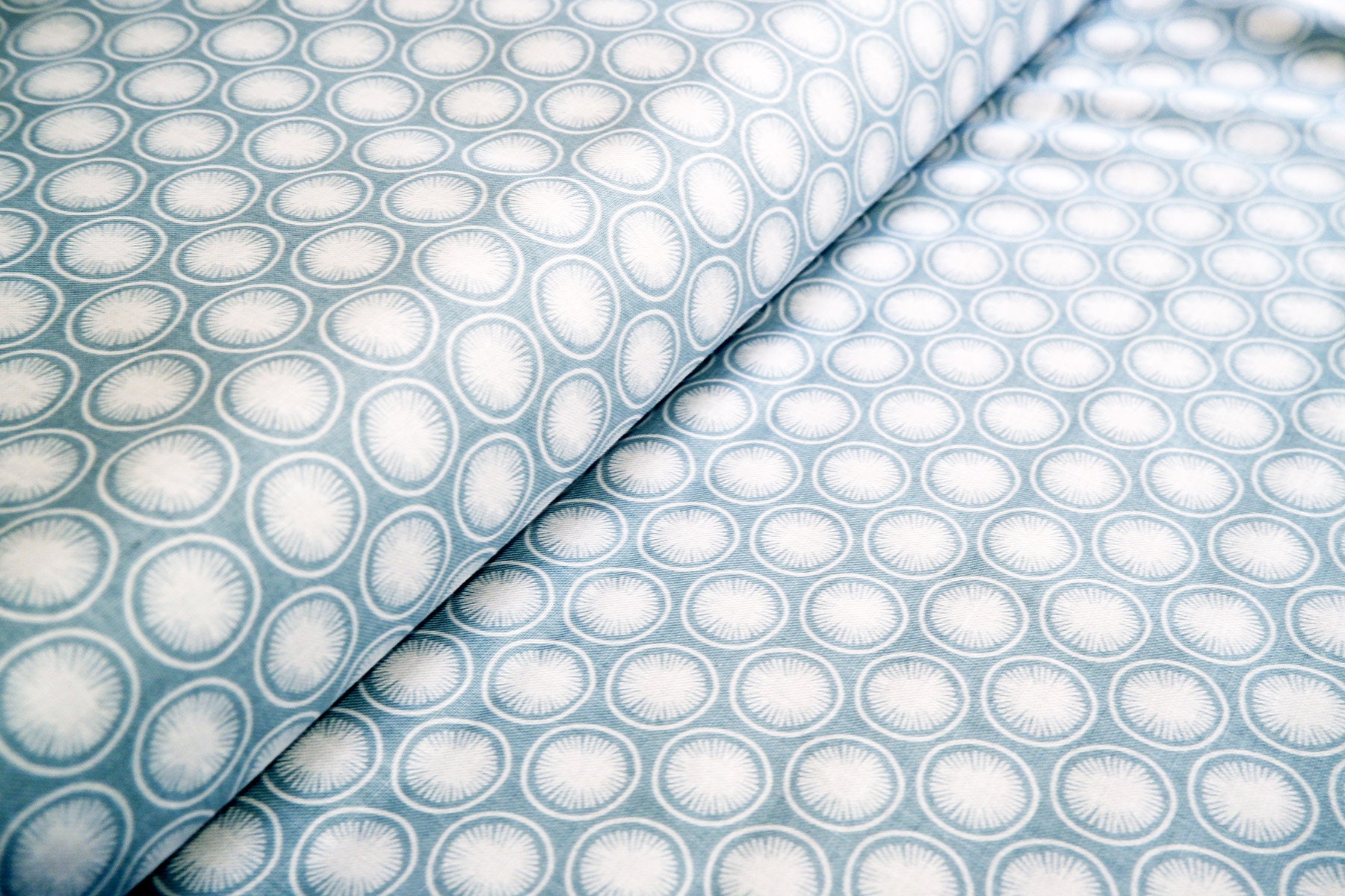 Blue Cotton Fabric Quilting fabric Price per half metre Etsy