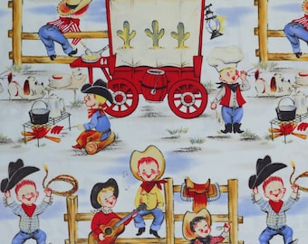 Cotton Fabric - Lil Cowpokes - Michael Miller - Half Metre or Metre