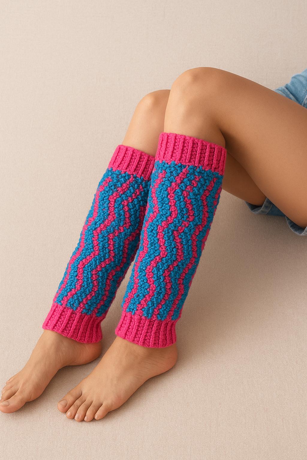 30 Crochet Leg Warmers Patterns for Retro, Cozy, and Statement Style 22 Knit-Look Long Leg Warmers
