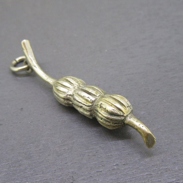 Vintage Sterling Silver Banana Bunch Charm, Sterling Silver Bananas Charm, Charm for Charm Bracelets