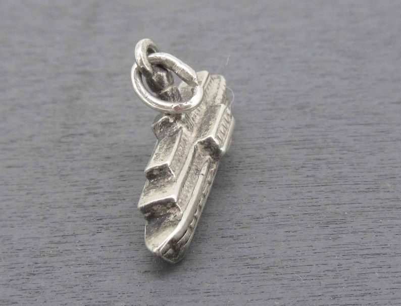 Vintage Boat Charm Vintage Sterling Silver Ship Charm for Charm Bracelets Sterling Ship Charm or Pendant 800 Silver Nautical Charm