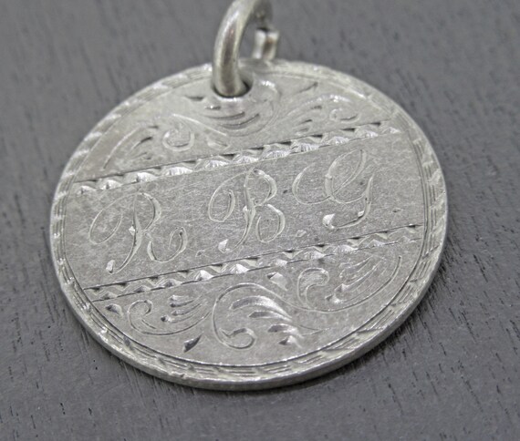 Love to Run Charm with Footprint Track Antiqued Sterling Silver - Made in the USA Love to Run Charm with Footprint Track Antiqued Sterling Silver - Made in the USA