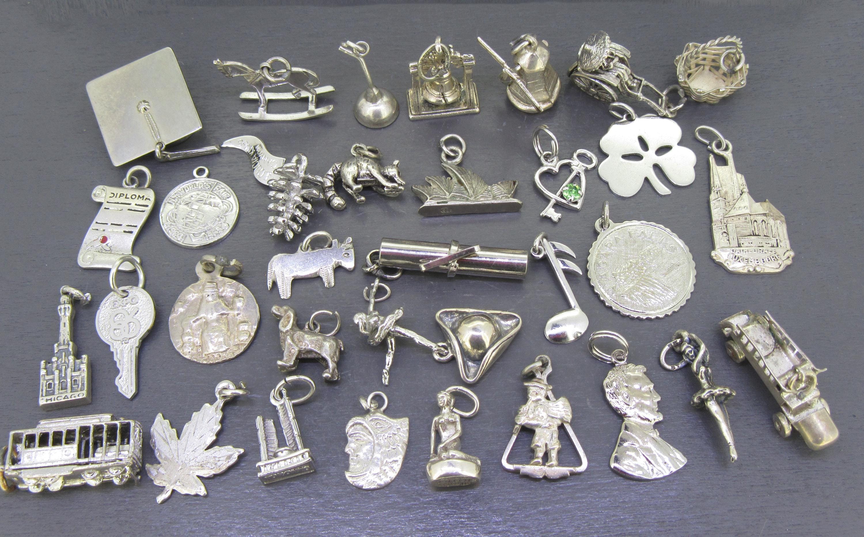 10 Pieces Antique Silver Number 3 Charms - Jewelry Making Supplies For Crafting & Beading