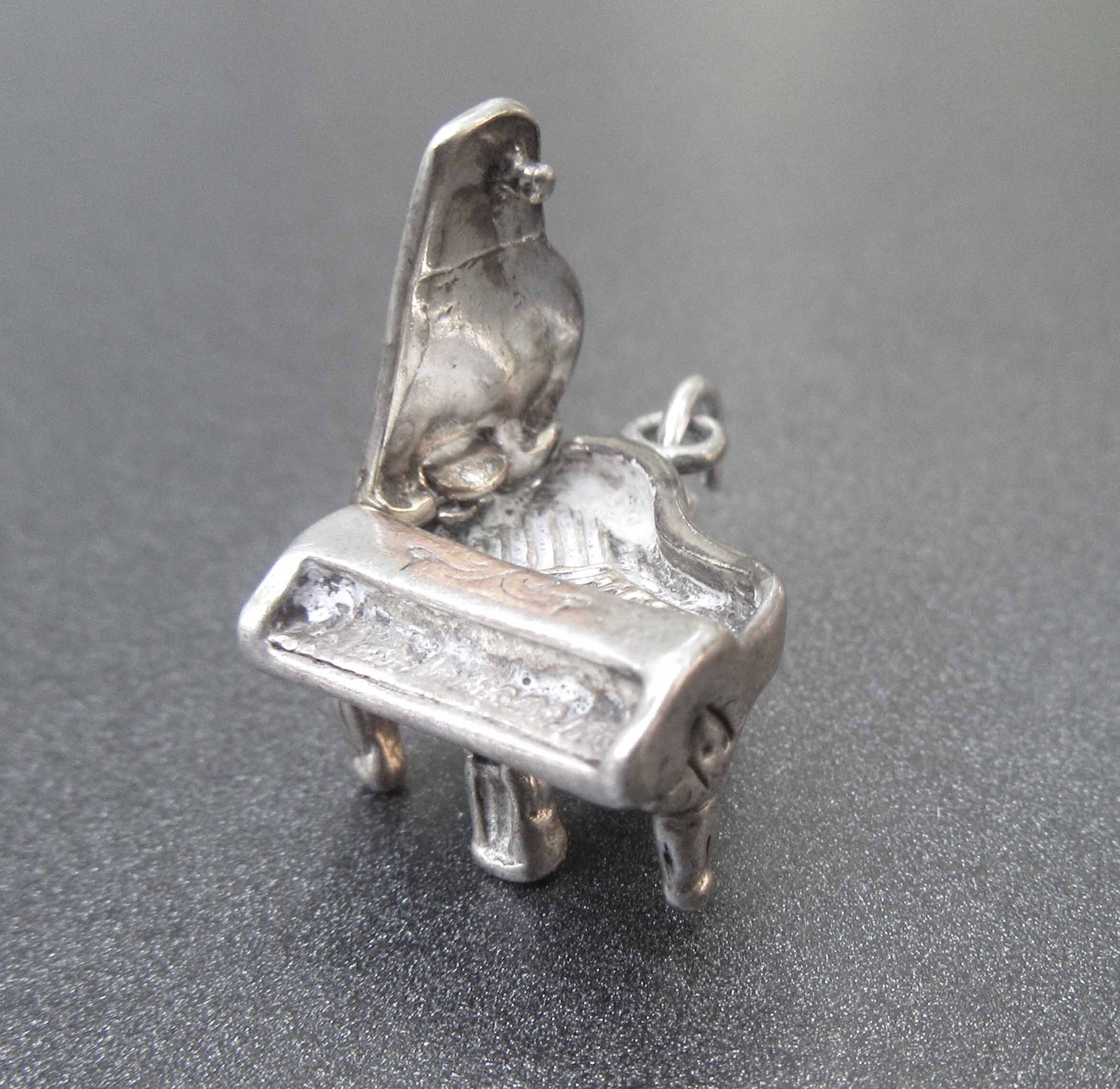 Sterling Silver Piano Charm Gift for Musician Piano Charm Etsy