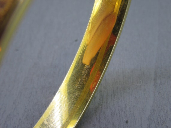 6 3/4" Vintage Gold Filled Hinged Bangle Bracelet… - image 5