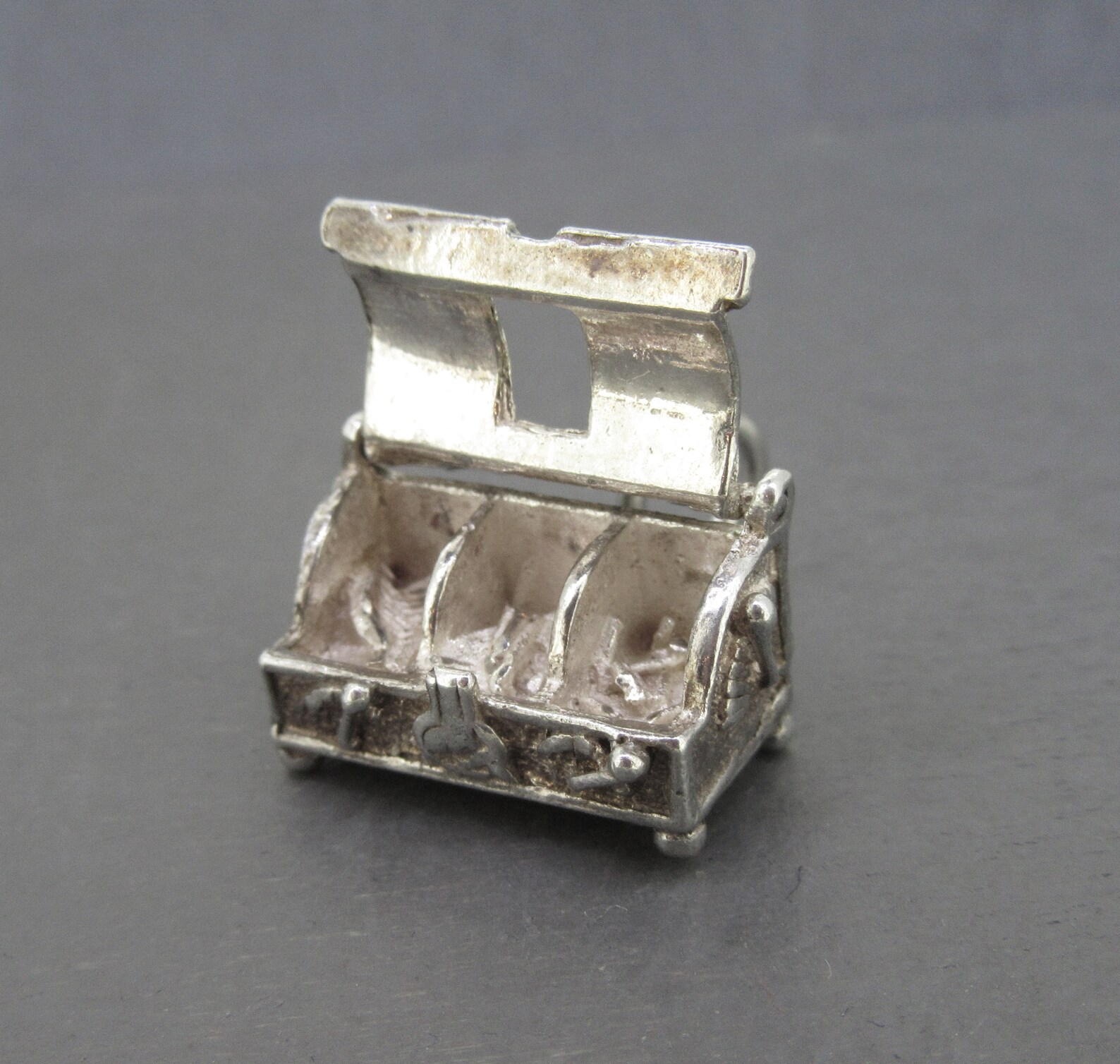 Ultra Rare Vintage Fish Fry Vat Charm With Opening to Fish and Etsy