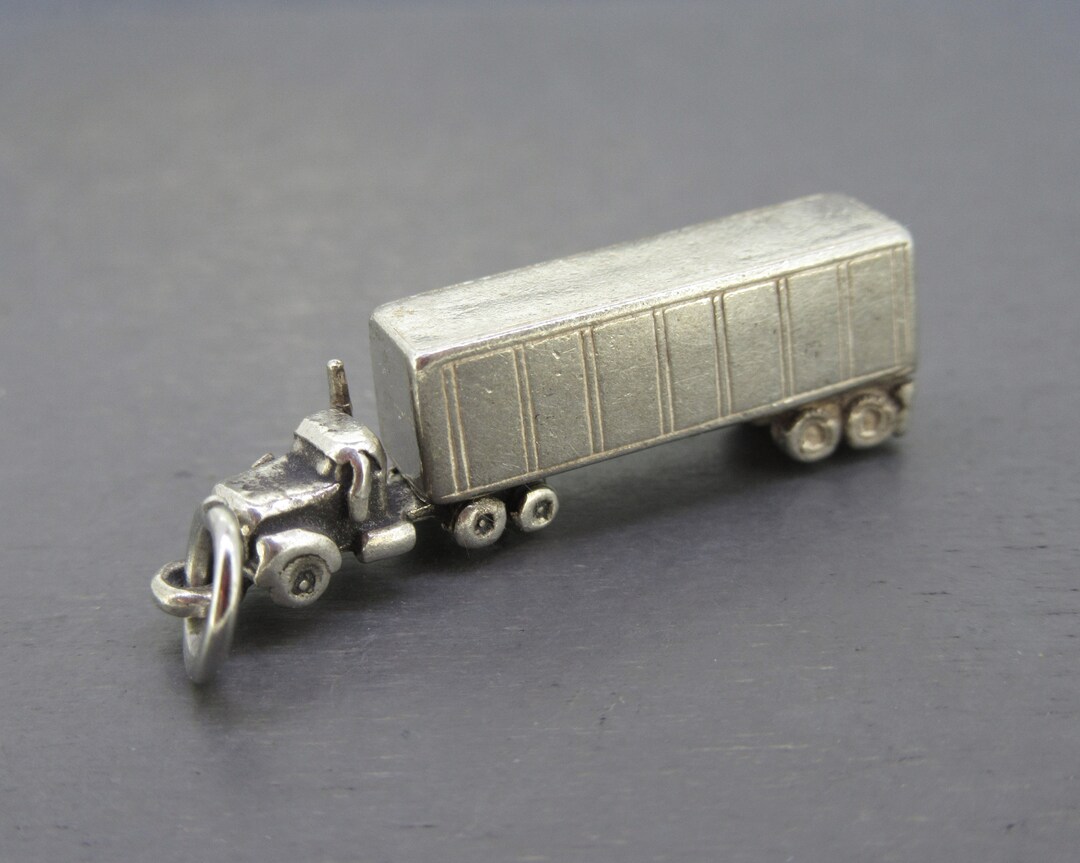 Vintage Sterling Movable Semi Truck Charm Etsy