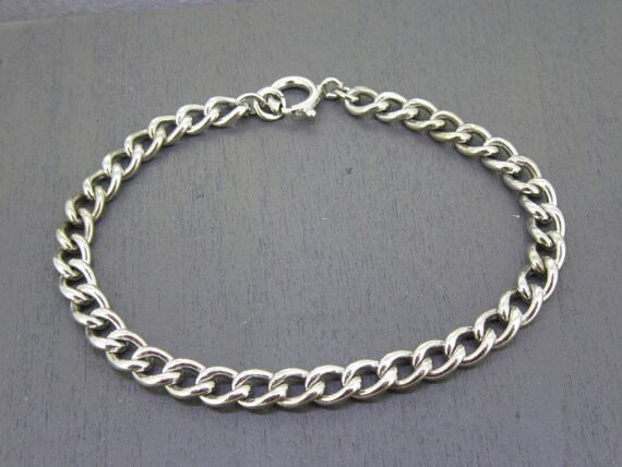 7" Vintage Sterling Silver Charm Bracelet - image 2