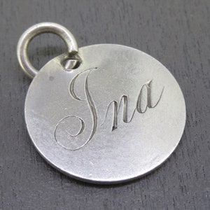 Antique Ina Name Love Token Monogram, Sixpence Coin - Etsy