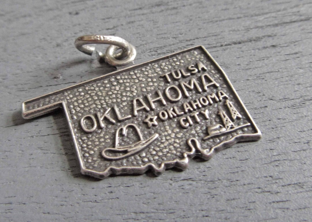 Sterling Oklahoma State Charm, Oklahoma City and Tulsa, Vintage