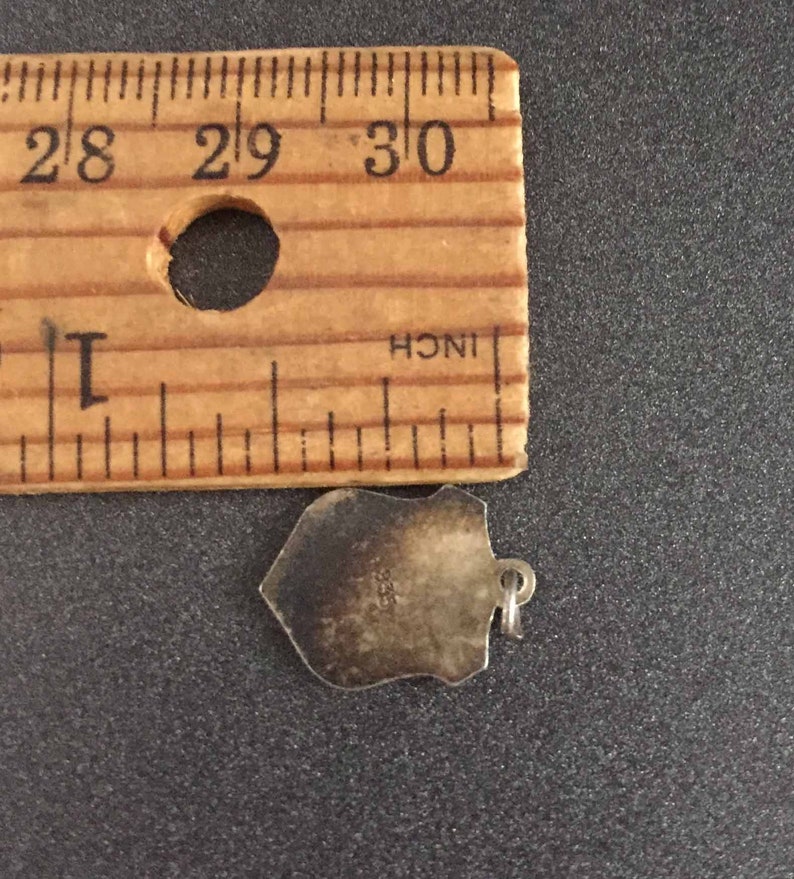 Enamel Shield Charm Amberg Germany Souvenir Sterling Silver 835 Silver Charm Amberg Germany Coat of Arms Charm Amberg Charm
