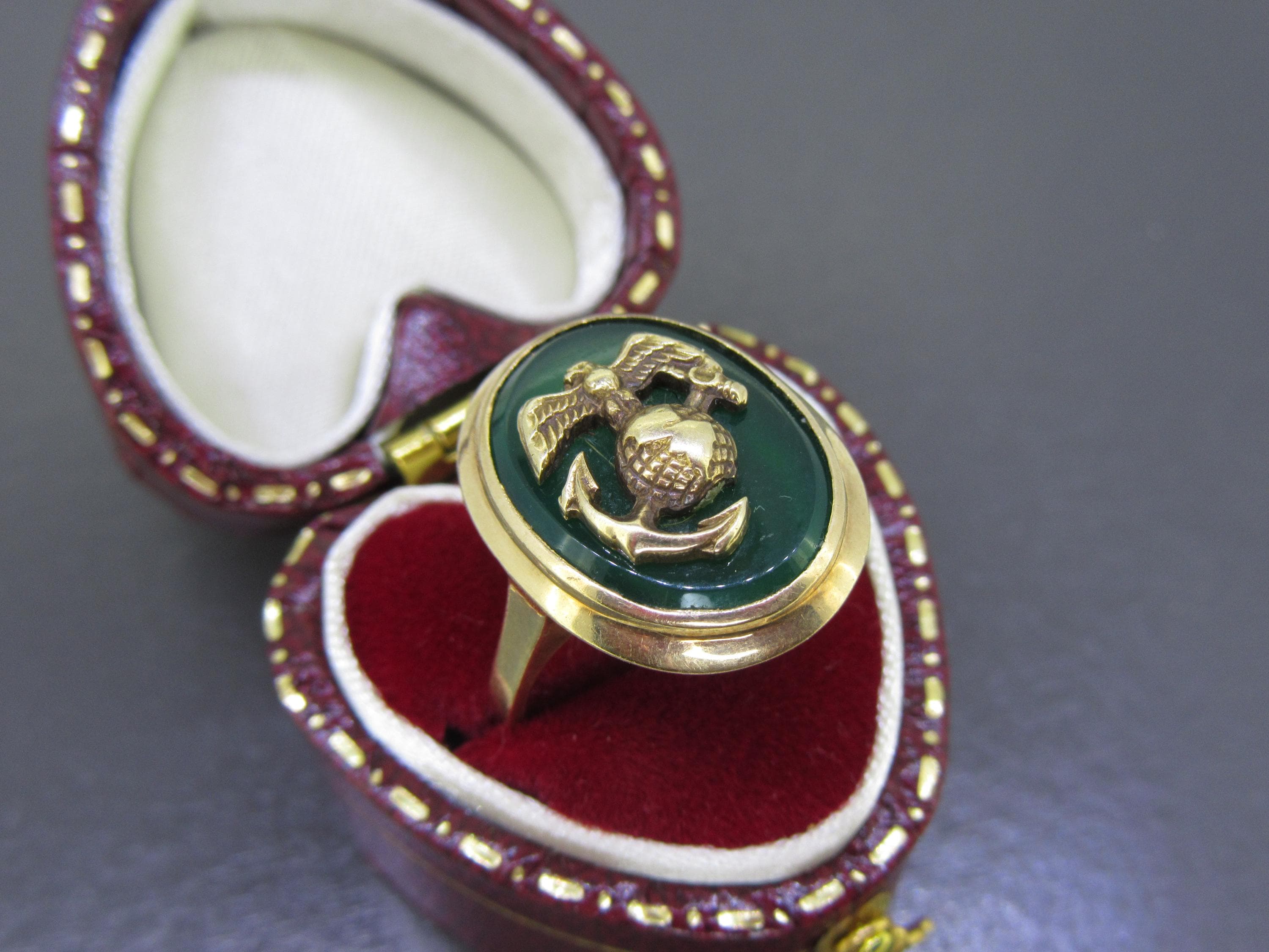 10k Gold Marine Corps Rings - Etsy