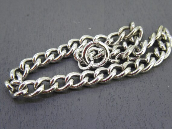 7" Vintage Sterling Silver Charm Bracelet - image 3