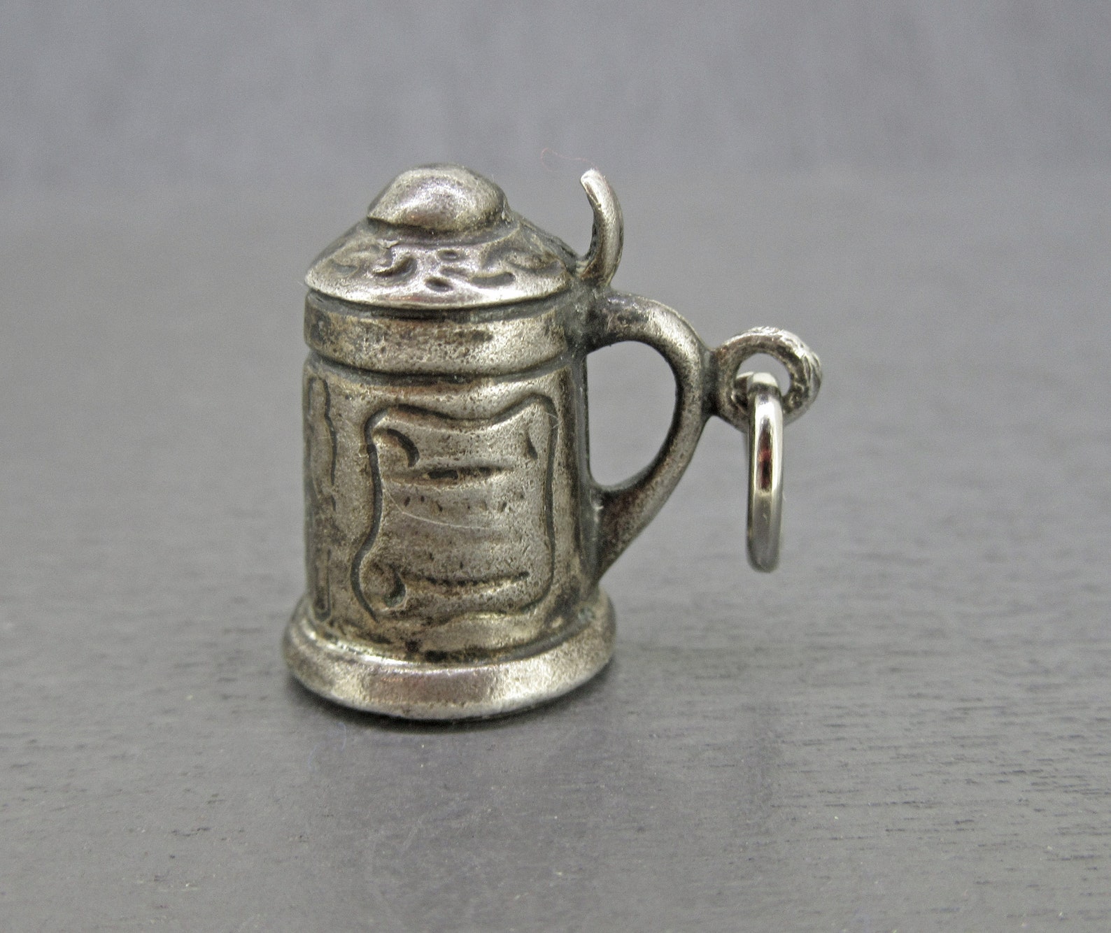 Sterling Silver Beer Stein Charm Beer Mug Charm Vintage Etsy