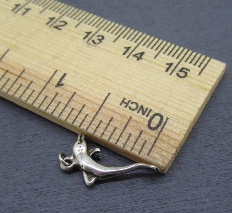 Nautical Charm Vintage Charm for Charm Bracelets Ocean Charm Sterling Silver Dolphin Charm