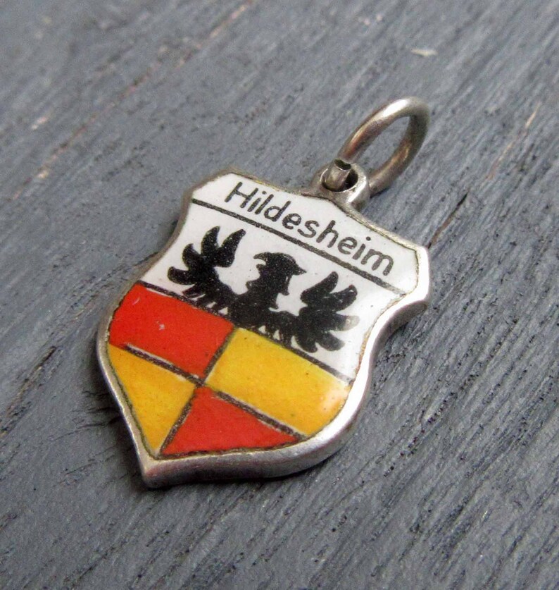 Hildesheim Wappen Souvenir Sterling Silber 835 Silber Anh