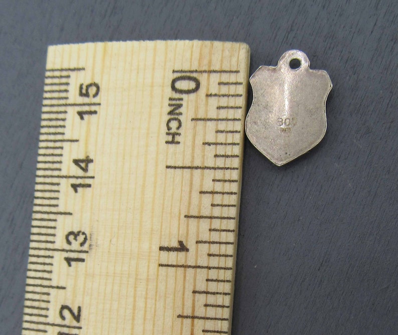 Berchtesgaden Germany Charm Sterling 800 REU Silver Enamel Shield Charm Deutschland Souvenir Red and Blue Coat of Arms charm