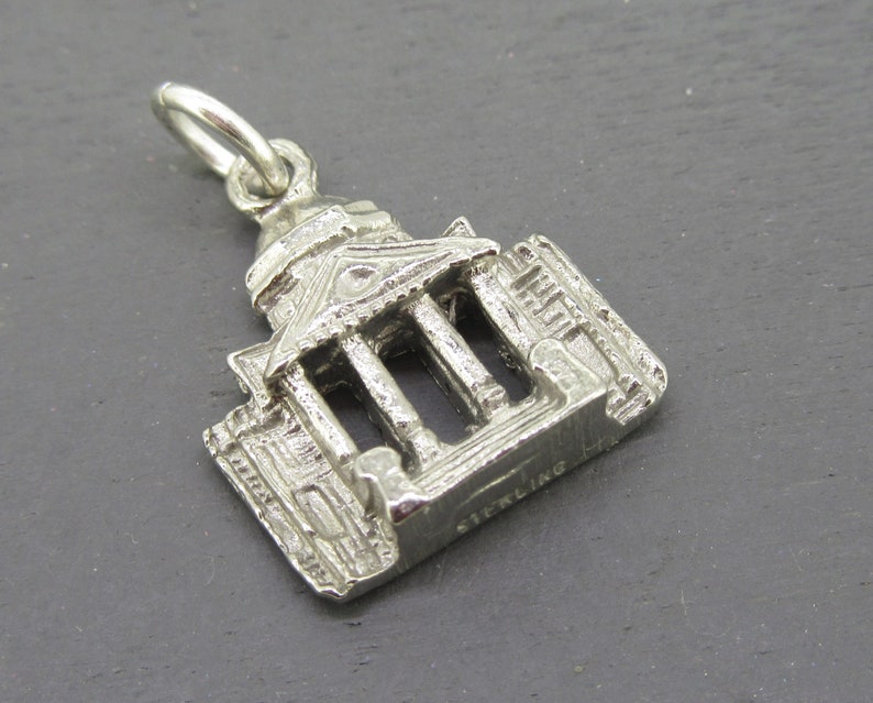 Vintage Souvenir Charm Capitol Building Charm Washington DC USA Charm Patriotic Charm Sterling Silver Charm