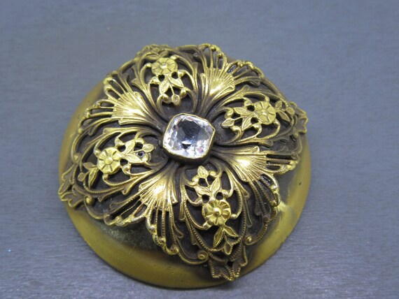 1920s Joseff of Hollywood Brooch with Swarovski Rh