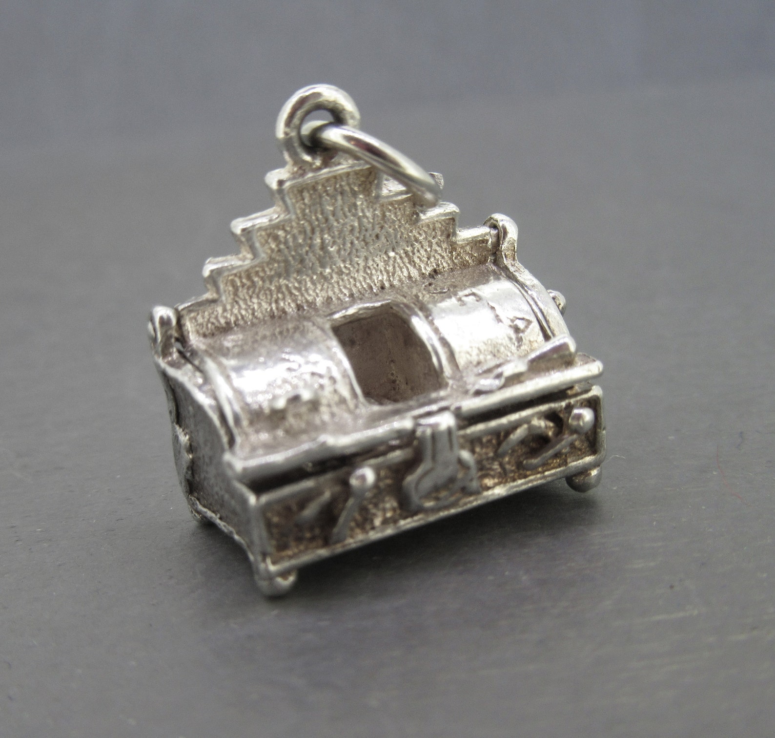 Ultra Rare Vintage Fish Fry Vat Charm With Opening to Fish and Etsy