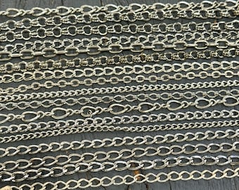 Bracelet Gourmette En Argent 925 Avec Breloques - Maille Argentée - Occasion