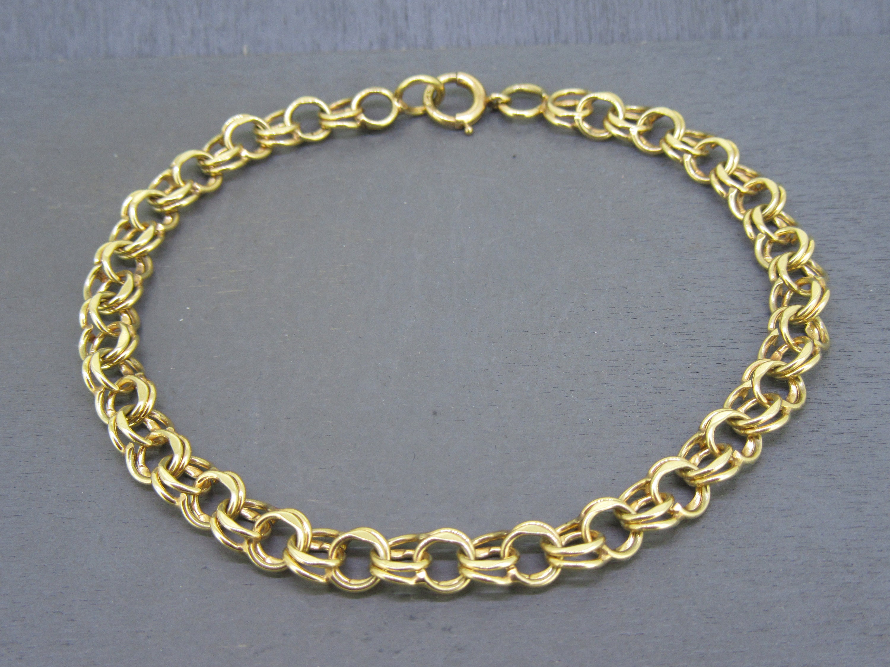 Gold Plated Double Link Chain Crystal Anklets Paayal Kolusu Buy Online