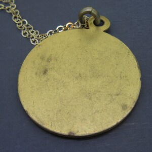 Rare Vintage Gold Filled Prince and Princess of Monaco Pendant Necklace on 16 Chain image 4