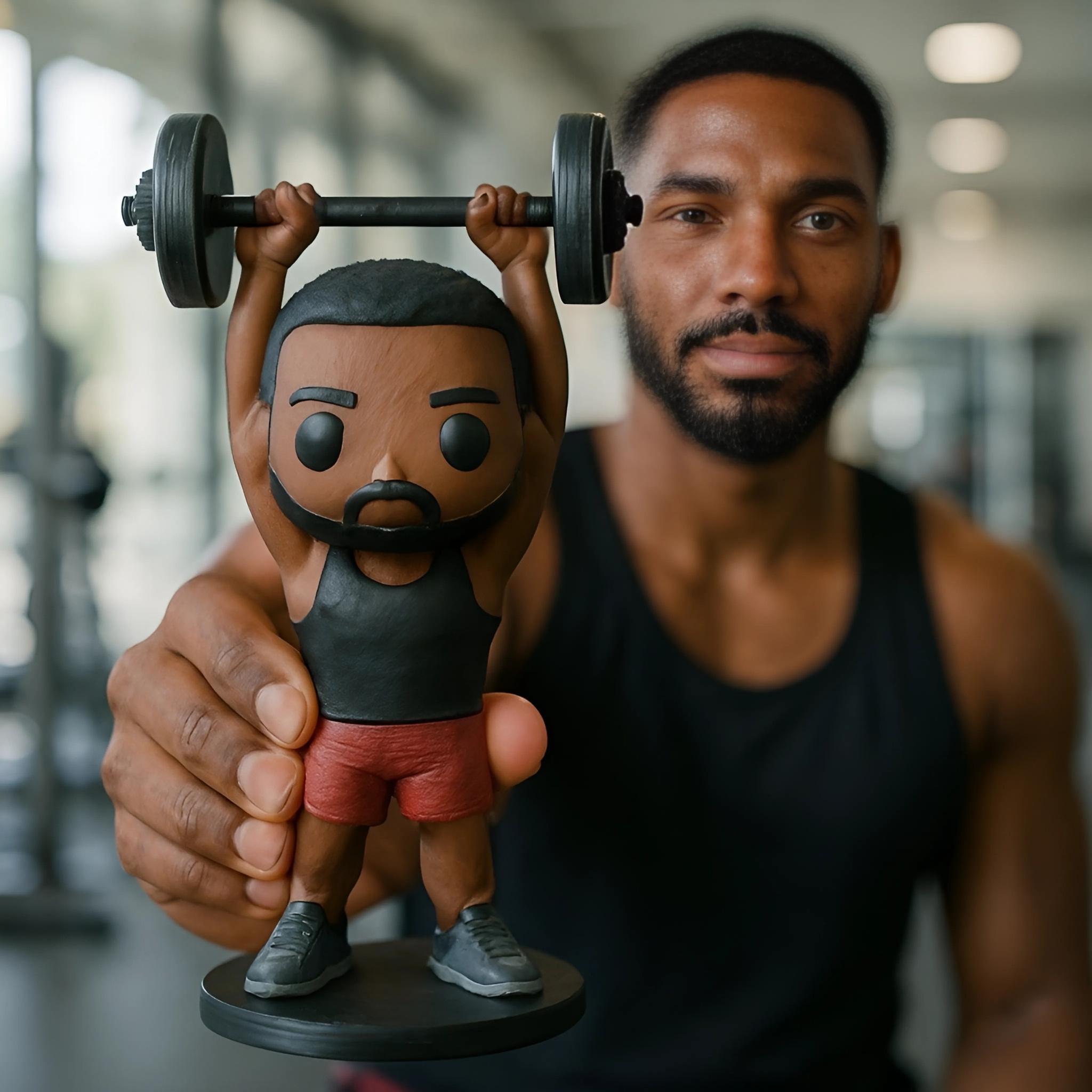 Bodybuilder figurine - Etsy 日本