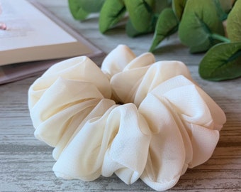 scrunchies de gasa / corbatas para el cabello para mujeres / damas de honor / regalo / accesorio para el cabello / boda / día de la madre
